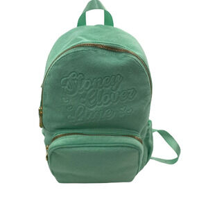 Stoney Clover Lane x Target Backpack Terry Cloth Soft Bag Green Gold NWT